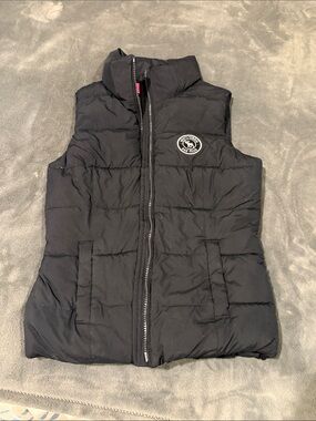 Abercrombie & Fitch Black Quilted Puffer Vest